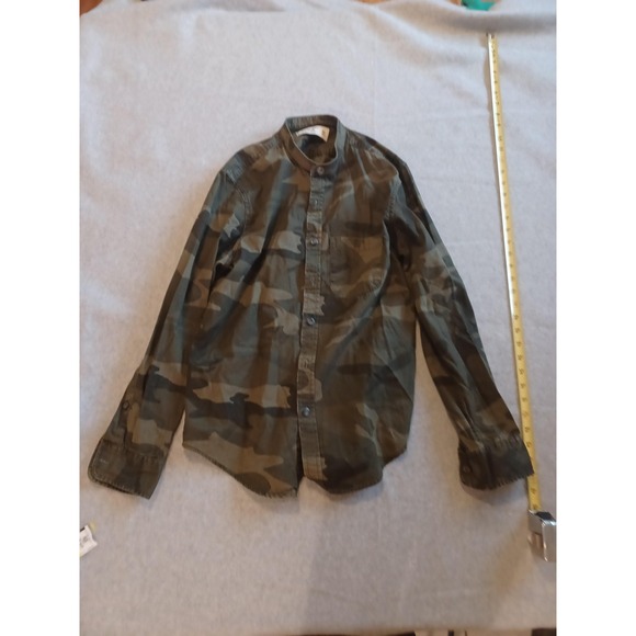 Abercrombie & Fitch Shirt Mens XS Camouflage Button Down Long Sleeve Camo Cotton - Picture 1 of 16